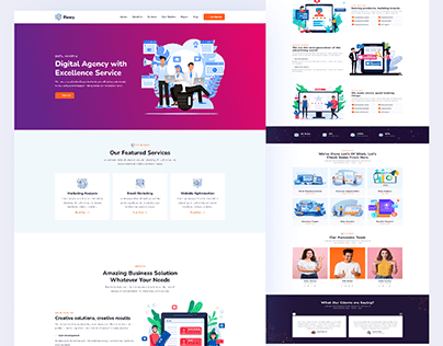 Great digital agency services Agency landing page