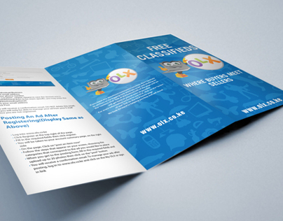 OLX Trifold Brochure on Behance