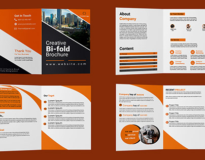 Professional Corporate BI-fold Brochure 8 pages