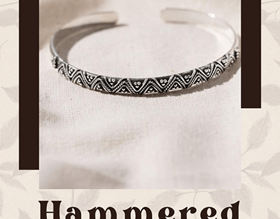 Buy Hammered Silver Bracelet