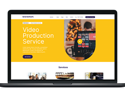 Brandshark Video Production Services Landing Page