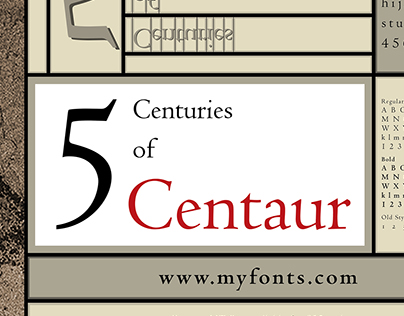 Centaur Typographic Poster