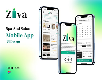 Salon and Spa Booking Mobile App | UI Design