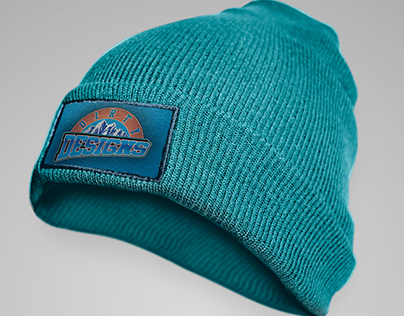 Free HD Beanie Embroidered Patch PSD Mock-Up