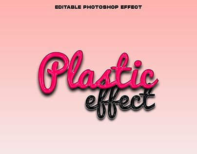 Plastic effect - Text effect l PSD file