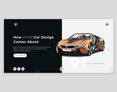 BMW Landing Page Redesign New Concept || 2021 By Irfan