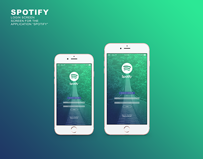Spotify - Login Screen Re-design.