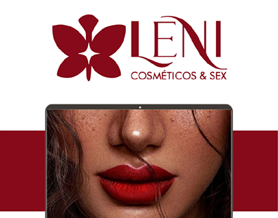 Logotipo Cosmeticos Leni Cosmeticos e sex