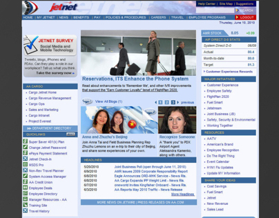 American Airlines portal: Jetnet