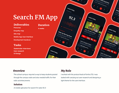Project thumbnail - Search FM App