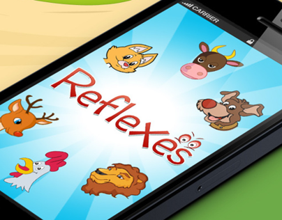 "iReflexes" iPhone Game UI Design