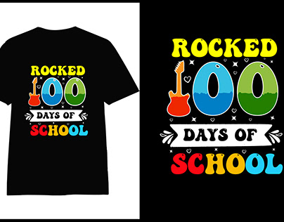100 day of school t shirt design