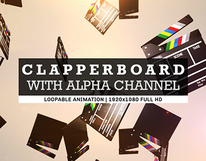 Clapperboard With Alpha Channel