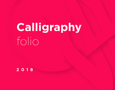 Calligraphy folio 2018