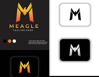 Modern eagle logo design | Eagle gradient logo