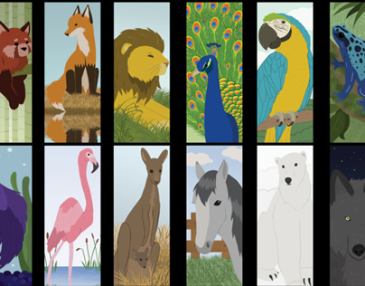 Bookmarks: Animals of Color