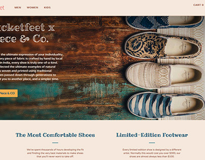 Bucketfeet home page