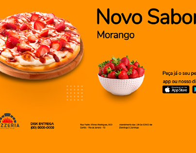 OUTDOOR Pizza de Morango