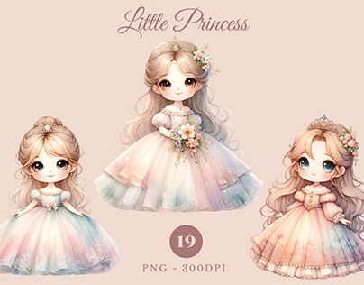 Watercolor Little Princess