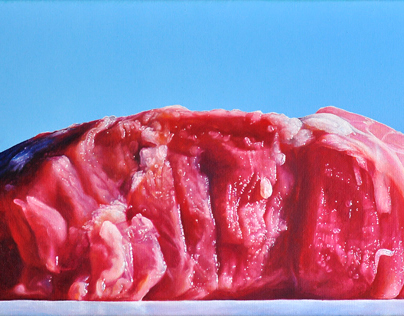 Meat, 60 x 30 cm, oil on canvas
