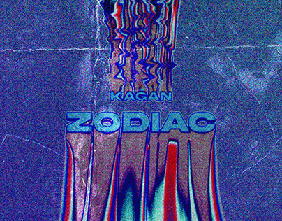 The album cover design for song titled Kağan - Zodiac.