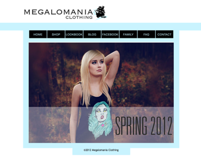 Megalomania-Clothing Website