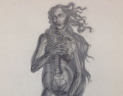 DRAWING - The Skeleton in the Figure