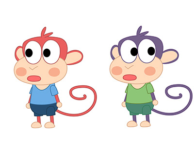 Thiết kế nhân vật khỉ con