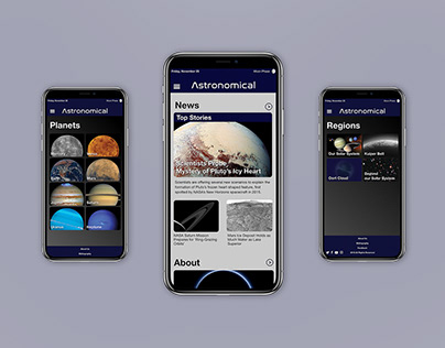 Astronomical Mobile Website