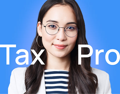 Promo landing page for TaxPro finance company