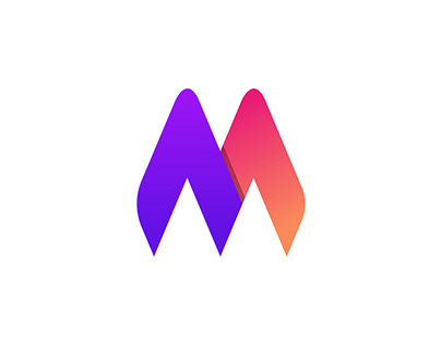 M Modern logo design