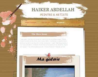 peintre & Artiste website