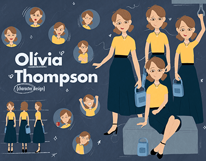 Illustration - Character Design "Olivia Thompson"