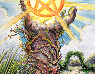 Ace of Pentacles (Ace of Earth for 78 Tarot)