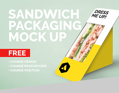 Free Sandwich Packaging Mockup
