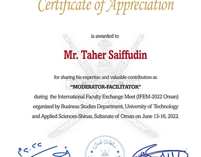 Taher Saifuddin Canada - A Passionate Educator