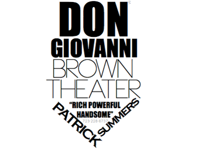 "DON GIOVANNI" Opera Poster