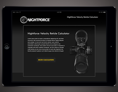 Nightforce Velocity Reticle Calculator Sample