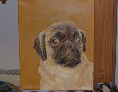 Video of Painting 'Pug'
