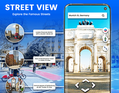 Street View Maps Route Planner Screenshots Design
