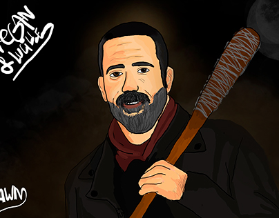 Pic of Negan & Lucille - TWD Photoshop Art