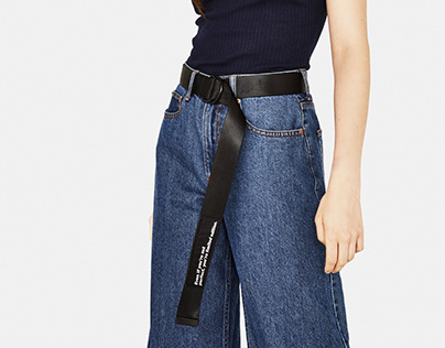 Lettering belt for Bershka SS18 Collection