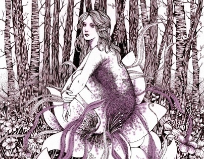Purple Fairy (Book Illustration)