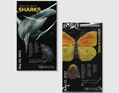 Posters for exhibitions in AMNH