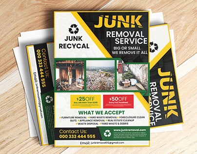 Junk Removal Flyer Design