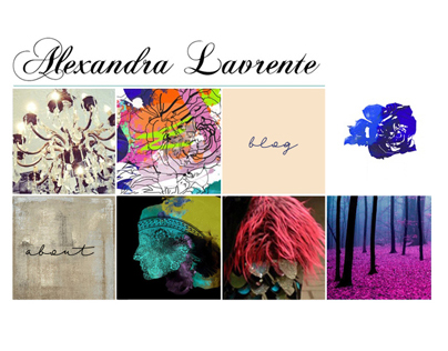 Alexandra Lavrente - website layout