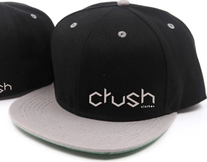 Crush Grey/Black Snapbacks
