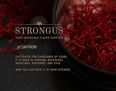 Amazon A+ Content Design for Strongus saffron