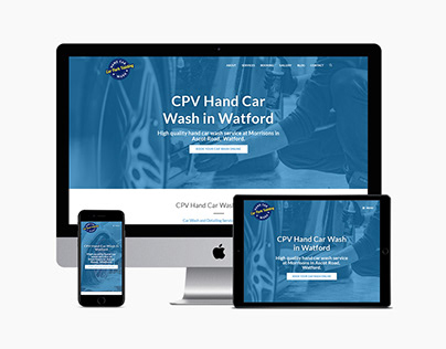 Web Design for CPV Hand Car Wash in Watford, UK