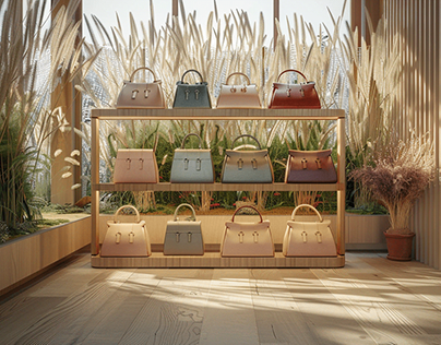 Luxury store concept | Summer Meadow . AI